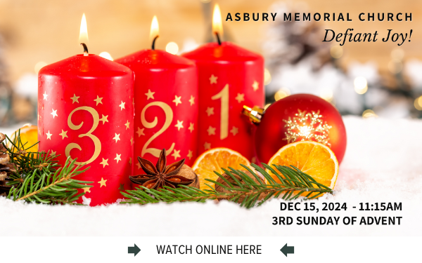 The Online worship service from Asbury Memorial Church, Savannah, GA